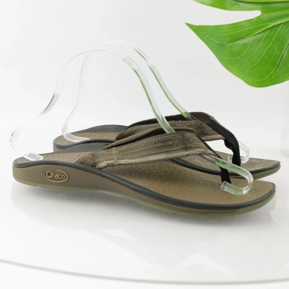 Chaco Mens Playa Pro Sandals Size 7 Brown Thong Flip Flop  Comfort Beach Shoes